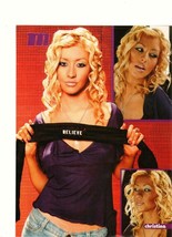 Christina Aguilera teen magazine pinup clipping teen idol Believe in me ... - $1.50
