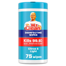Brand New! Mr. CLEAN 75Ct Disinfecting Wipes Citrus &amp; Light Scent! - £13.77 GBP