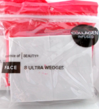 8 Ultra Make Up Blender Sponge Wedges Collagen Infused Essence Of Beauty - £7.78 GBP