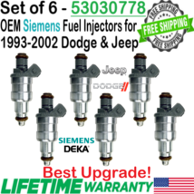 OEM x6 Siemens Best Upgrade Fuel Injectors for 1996-98 Jeep Grand Cherok... - £147.51 GBP