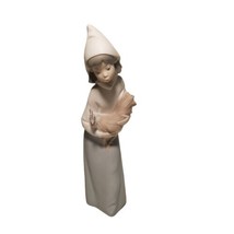 Lladro Nativity Shepherdess With Rooster Figurine #4677 Matte Finish ** READ ** - £27.41 GBP