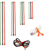Silicone Twist Ties, Silicone Cable Ties,12Pcs Steel-Core Rubber Twist T... - $357.07 MXN