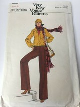Vogue Sewing Pattern 9909 Misses Top Pullover Straight Legged Pants Sz 8 Uncut - £7.85 GBP