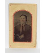 Tintype Studio Photo Lovely Woman Neck Ribbon Jewelry WD15 - £11.88 GBP