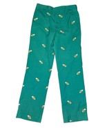 Vintage Green Dress Golf Embroidered Pattern Chinos Pants Trousers Sz 31x31 - $71.66 CAD