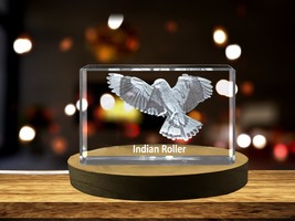 LED Base included | Indian Roller 3D Engraved Crystal 3D Engraved Crystal  - £31.96 GBP+