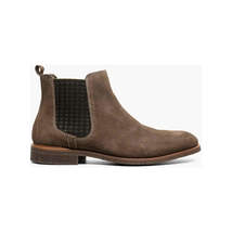 Men's Stacy Adams Gabriel Plain Toe Chelsea Boot Mushroom Suede Dressy 25625-051 image 5