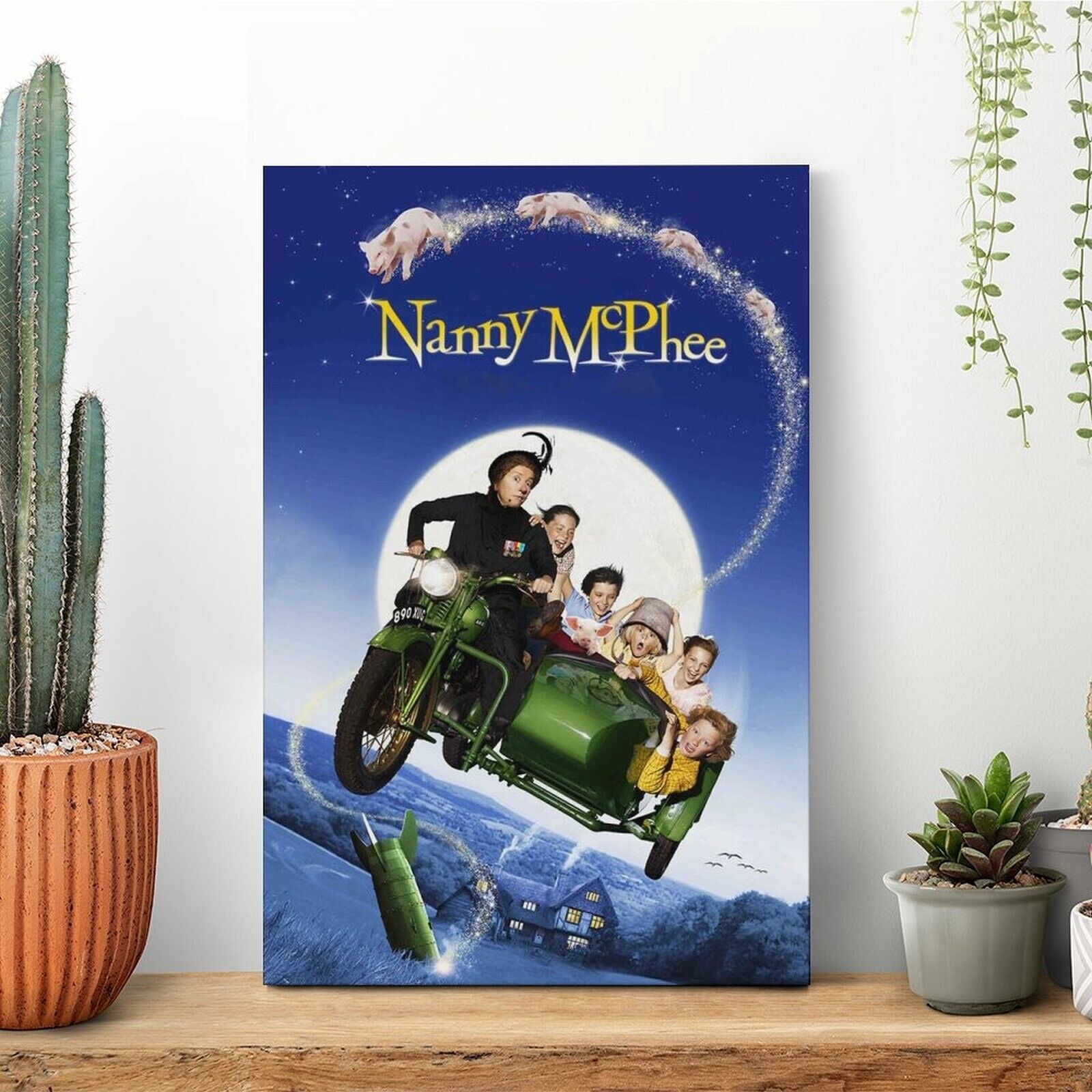 Movie Poster Nanny Mcphee Canvas Decorative Interior Framed Painting - $17.99
