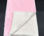 Parent&#39;s Choice Baby Blanket Chevron Royal Plush Sherpa Pink White - £17.32 GBP