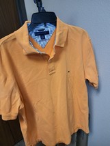 Tommy Hilfiger Mens Polo Shirt Light Orange Short Sleeve size Large - $11.19