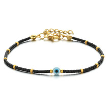 ZMZY Boho Thin Bracelets For Women Handmade Chain Bracelet Female Miyuki Beads F - £9.99 GBP