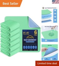 6 Pack 36” x 36” Ultra Soft Heavy Absorbency Washable Underpads - Waterp... - $1,120.91 MXN