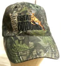 Trucker Baseball Cap Camouflage “Hunt the Great Outdoors” Deer Adjustabl... - £7.51 GBP