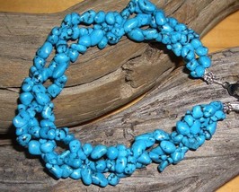 Gorgeous Turquoise Beads Bracelet - £7.98 GBP