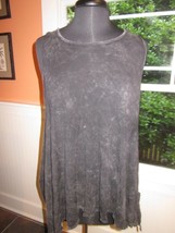 J&amp;M JM Clothing Mineral Black Washed Tank Top Size Medium New With Tags - $29.99