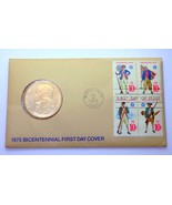 1975 Paul Revere Commemorative Bicentennial 1st Day Cover Coin Medal &amp; S... - £5.11 GBP