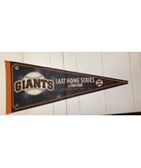 MLB San Francisco Giants Vs Dodgers Last Home Series 3 COM Park Pennant ... - $469.61 MXN