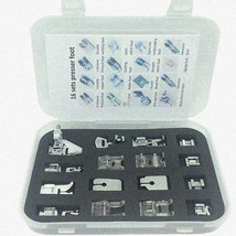 StitchMaster 16-Piece Presser Feet Kit: Versatile Sewing Accessories for Janome, - £33.94 GBP