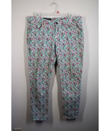 J. Crew 31 Ankle Liberty Floral Multicolor Toothpick Cotton Stretch Jean... - £23.90 GBP