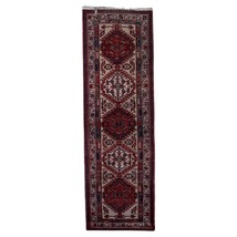 Handmade Antique Persian Serab Runner 3.3&#39; x 10.6&#39; (102cm x 323cm) 1920s... - $835.55