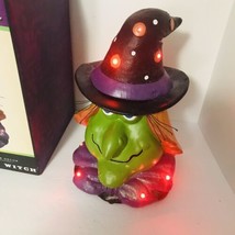 Cracker Barrel Masquerade Party Light Up Witch Halloween Fall Decor Tested - £31.50 GBP