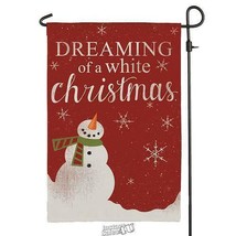 White Christmas Garden Flag 12&quot;x17.5&quot; 100% polyester - £15.17 GBP