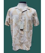 Folk - men's button up short sleeve cotton shirt sz large - $40.00