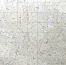 Map Foster Ridge Maine 1989 Topographic Geo Survey 1:24000 27 x 22&quot; TOPO4 - £35.38 GBP