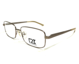 Cutter and Buck Eyeglasses Frames Locust Gold Matte Square Ribbed 54-16-135 - £33.05 GBP