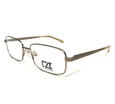 Cutter and Buck Eyeglasses Frames Locust Gold Matte Square Ribbed 54-16-135 - £32.92 GBP