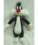 VINTAGE 1995 WB Looney Tunes SYLVESTER THE CAT 10&quot; Plush Stuffed Animal - $300.17 MXN