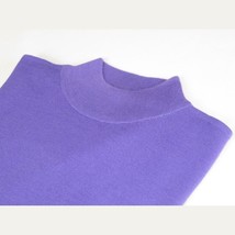 Men PRINCELY Soft Comfortable Merinos Wool Sweater Knits Mock 1011-00 Lilac image 4