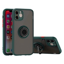 Rugged 360° Magnetic Ring Case for iPhone 12/12 Pro 6.1&quot; DARK GREEN - £6.10 GBP
