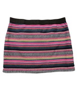American Eagle Pink Mini Skirt Size 10 Colorful Rasta Boho Hippie Short ... - $364.52 MXN