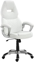 Coaster Home Furnishings Adjustable Height Office Chair White and Silver - £184.06 GBP