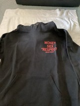 Homme + Femme RESPECT HOODIE BLACK AND WHITE MEDIUM - $59.39