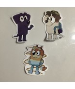 3 Different Color Cartoon Dog Stickers 2 1/2 inches long - £1.59 GBP