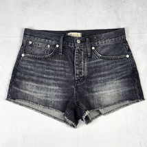 Madewell Shorts Womens 26 Black Relaxed Mid Length 4in Inseam Dark Denim... - €22,79 EUR