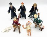 Lot Of 5 Figures: Harry Potter, Ron, Malfoy, Hermoine, Dobby, Owl - $29.99