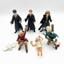 Lot Of 5 Figures: Harry Potter, Ron, Malfoy, Hermoine, Dobby, Owl - £23.91 GBP