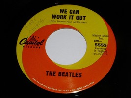 The Beatles We Can Work It Out 45 Rpm Record Misprint No Time Length RAR... - $99.99