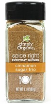 Simply Organic Spice Right Organic Everyday Seasoning Blends, Cinnamon Sugar ... - £9.56 GBP