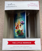 Hallmark Little Mermaid Throwback VHS Cassette Tape Box 2021 Christmas Ornament - £15.66 GBP