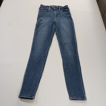 Levi’s 721 High Rise Skinny Jeans Womens Blue Stretch Jeans Size 26 Fits (24×29) image 12