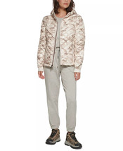 Womens Hooded Jacket Down Filled Packable Cream Camo Xs Bass Outdoor $99 - Nwt - £21.08 GBP