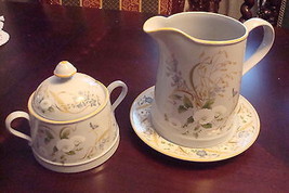 Spode &quot;Summer Harvest&quot;  England c1970s, pitcher w/underplate and covered sugar - £197.84 GBP