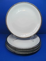 Rosenthal Gloriette Platin Set Of Four 9 3/4&quot; Dinner Plates VGC Germany Disconti - £54.34 GBP