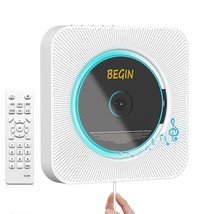 Portable Cd Player,Bluetooth Wall-Mounted Cd Music Player Home Audio Speaker,Wit - £46.20 GBP
