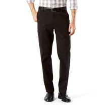 Dockers Men&#39;s D2 Straight Fit Easy Khaki Flat Front Pants, Size: 34 X 29, Black - £17.67 GBP