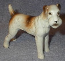 Vintage Terrier Dog Porcelain Figurine - $10.00